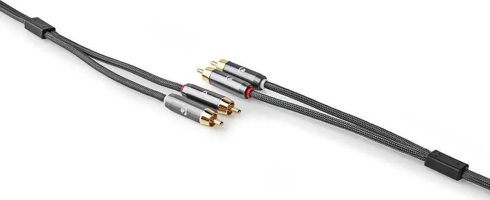 Kabllo audio NEDIS Profigold, 5m, RCA 2x në 2x, i artë