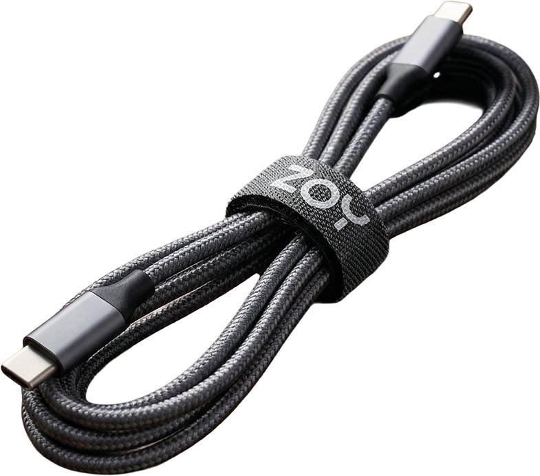 Organizues për kabllo ZOY Velcro, 5m, i zi