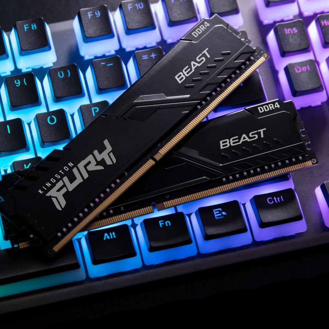 меморија  Kingston Fury Beast, DDR4, 32 GB, 3200 MHz, CL16, KF432C16BB1K2/32