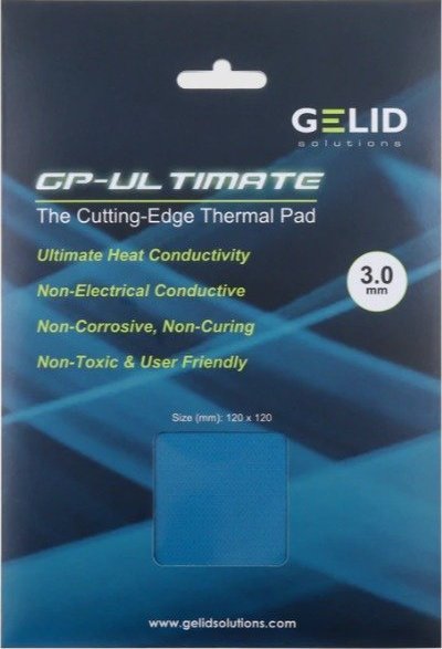 Jastëk termal Gelid Solutions Ultimate GP-Ultimate, 120x120mm, 3.0mm, gri
