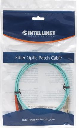 Kabllo fibër optike Intellinet OM3 50/125, ST në LC, 1m