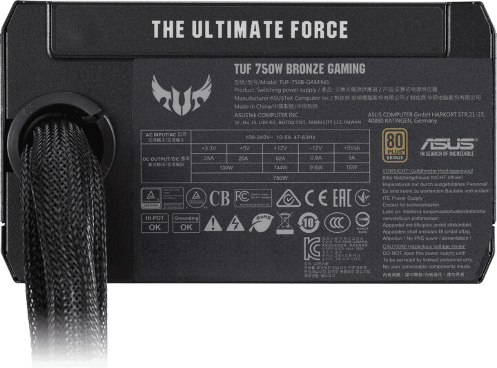 Burim energjie ASUS TUF Gaming 750W Bronze - 750W