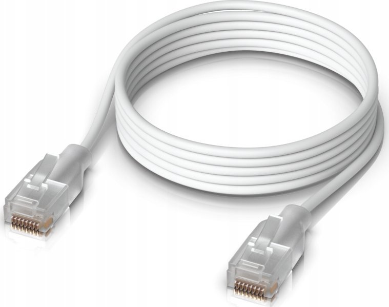 Kabllo rrjeti Ubiquiti UACC Cable Patch EL, 1m, nano e hollë, e bardhë