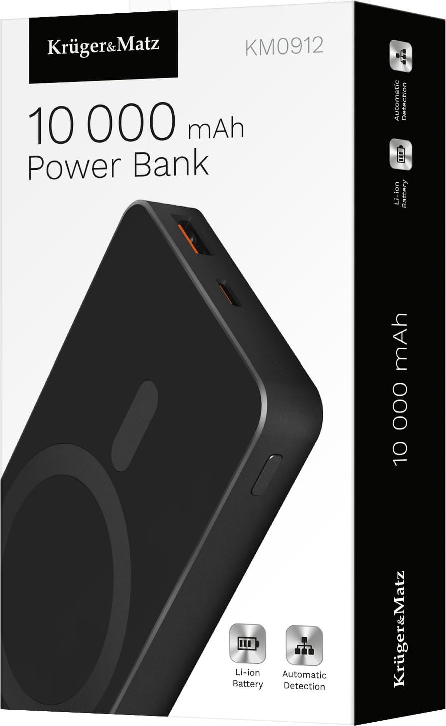 Power bank Cellularline Kruger&amp;Matz 10000mAh, MagSafe, me induksion, i zi