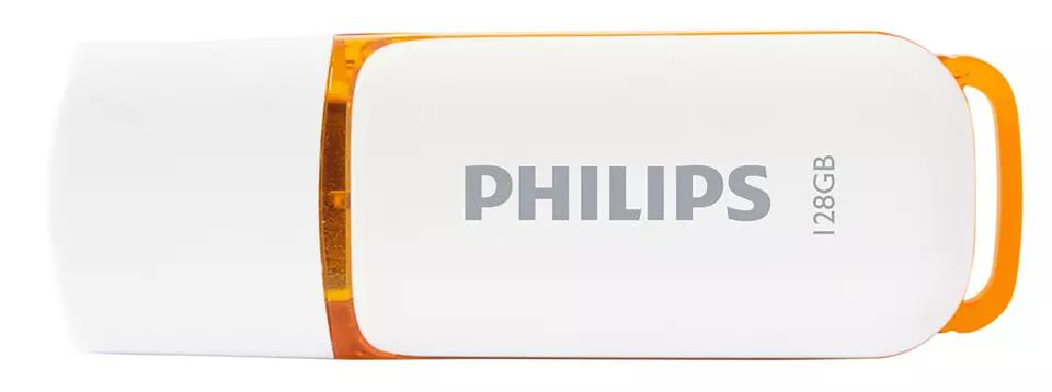 USB флеш диск Philips FM12FD70B, 128GB, USB 2.0, бел