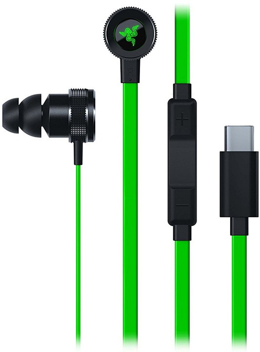 Dëgjuese Razer Hammerhead, USB-C, të gjelbra 
