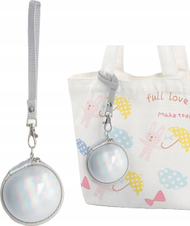 Çantë mbrojtëse Loveinstant për FujiFilm Instax Pal, EVA PU, me rrip, argjend