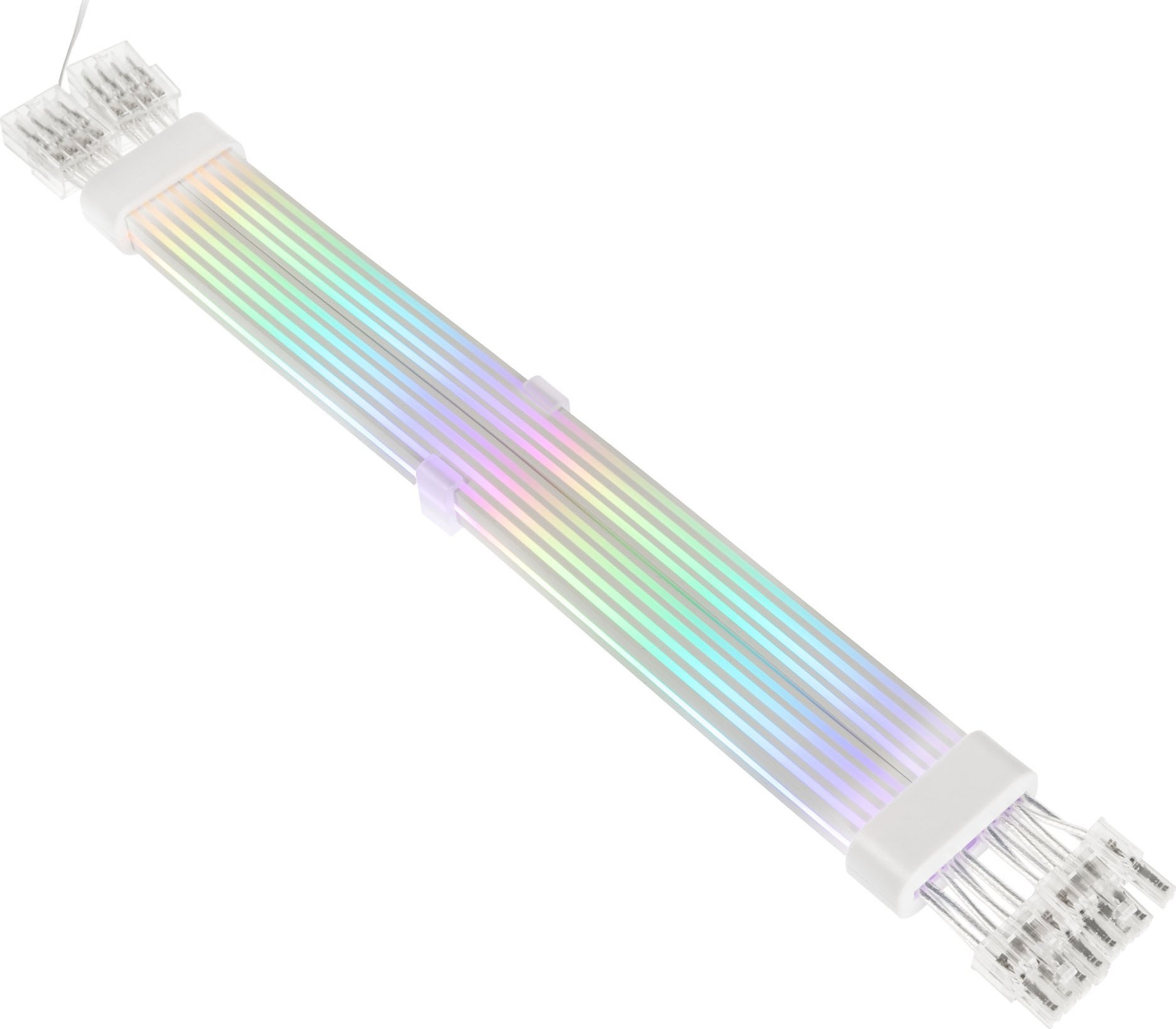 Kabllo zgjatuese PCI-E Kolink Umbra Radiant ARGB, 2 x 8-Pin, 18AWG, e bardhë