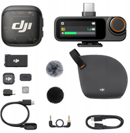 Mikrofon pa tela DJI Mic 3, sistem 1TX 1RX, kuti karikimi