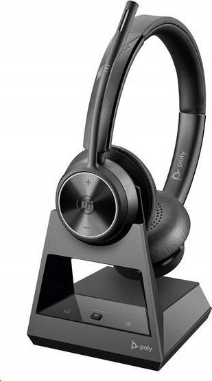 Kufje zyre Poly Savi 7320 M, DECT dhe Bluetooth, stereo, të zeza