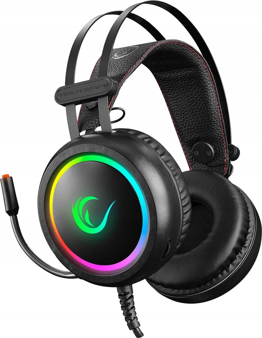 Kufje gaming Rampage STORMY RGB 7.1, me mikrofon, USB, të zeza