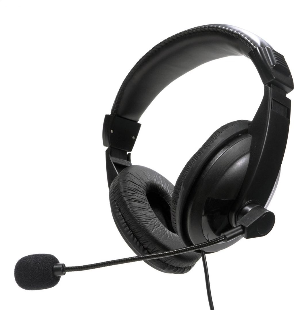 Kufje Fiesta FIS7510, USB 2.0, me mikrofon, të zeza