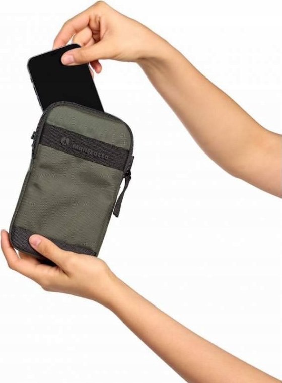 Çantë crossbody Manfrotto Street, për aksesorë dhe smartphone, e zezë