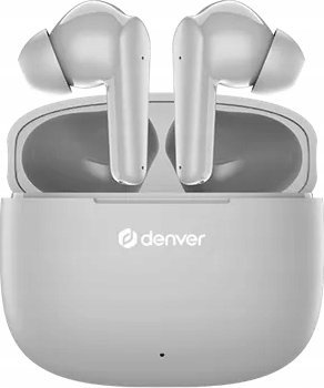 Безжични слушалки Denver TWE-48GR, Bluetooth 5.3, USB-C, сиви