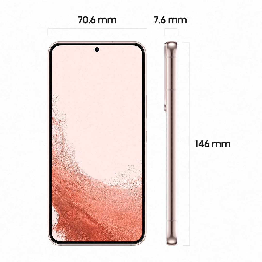 Celular Samsung Galaxy S22 5G, 6.1", 128GB, 8GB RAM, Snapdragon 8 Gen 1, rozë