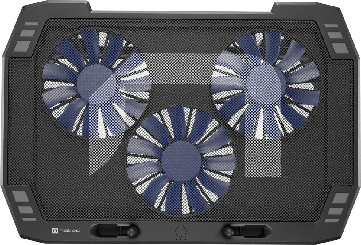 Stendë ftohëse Natec Oriole, për laptop 17.3", 3 ventilatorë, e zezë