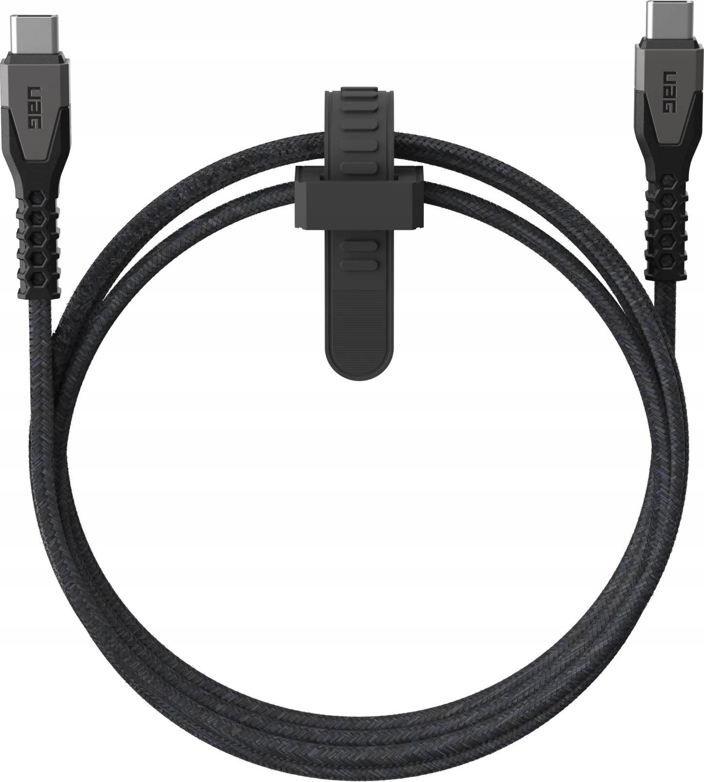 Kabllo USB C Urban Armor Gear Kevlar Core, 1.5m, USB 2.0, e zezë