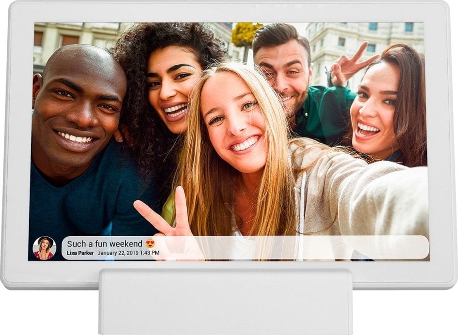 Kornizë dixhitale Denver FRAMEO, 10.1", 16GB, e bardhë