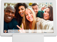 Kornizë dixhitale Denver FRAMEO, 10.1", 16GB, e bardhë