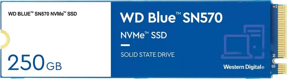 Disk SSD WD Blue SN570, 250GB, M.2 2280 PCI-E x4 Gen3 NVMe