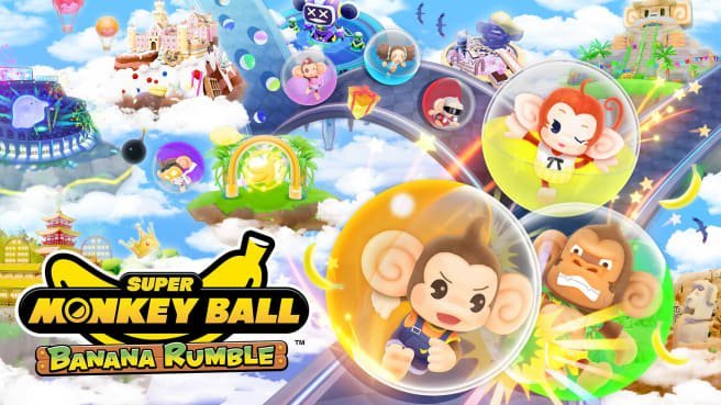 Lojë Nintendo Switch Super Monkey Ball Banana Rumble, familjare, multiplayer, shumëngjyrëshe