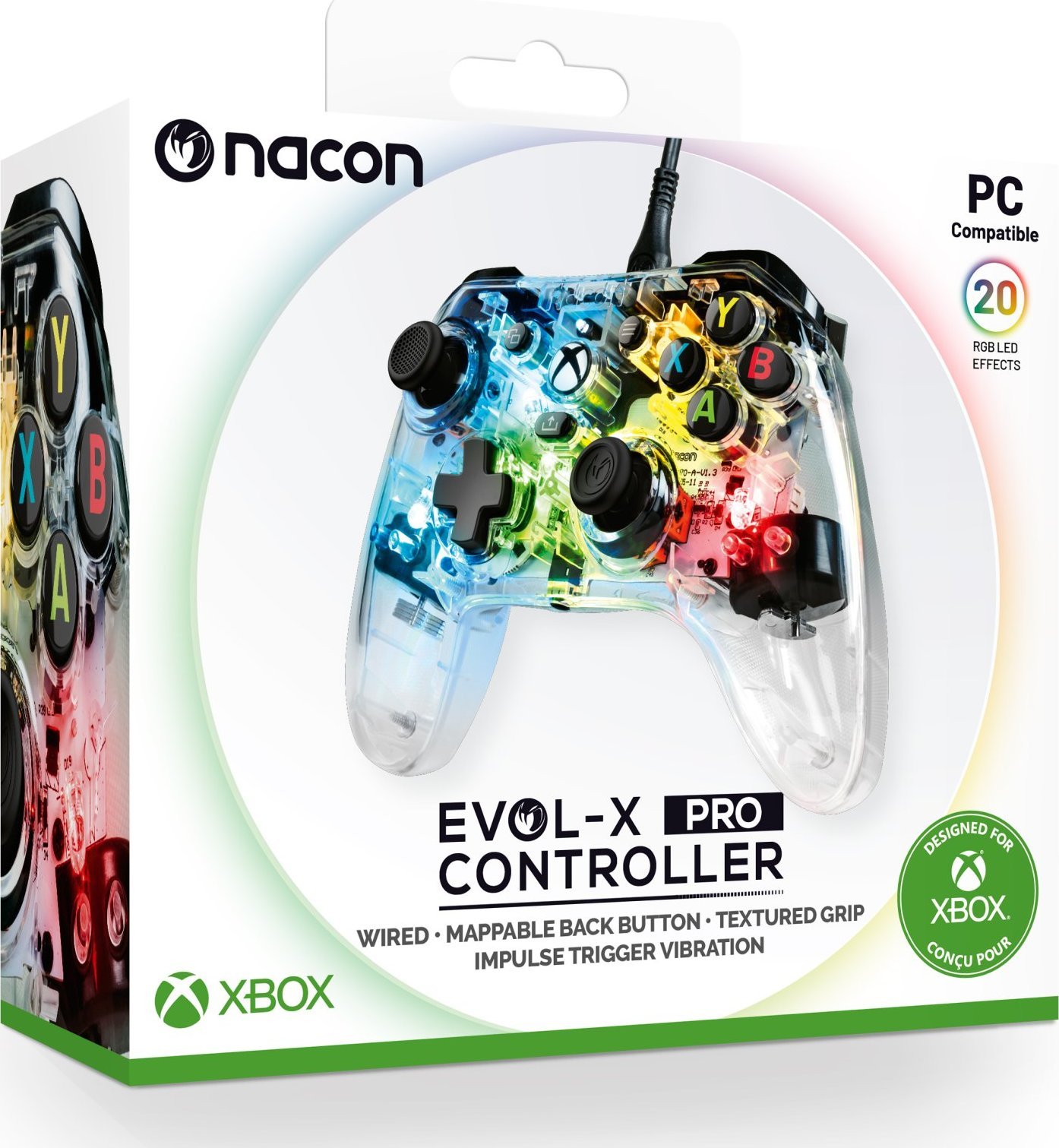 Gamepad Nacon Evol X Pro, me kabllo, ergonomik, i zi