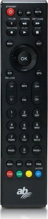 Marrës satelitor AB CryptoBox 752HD Combo, DVB T2 S2 C, Full HD, i zi