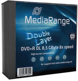 Комплет DVD+R MediaRange (MR465), 8,5GB, 5 парчиња