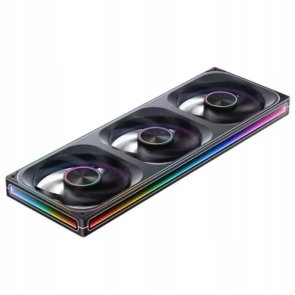 PC вентилатори Jonsbo ZA-420, 3x140mm PWM, ARGB, црни