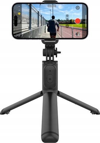 Shkop selfie me tripod Crong SelfieGo Compact CRGSGL1B, Bluetooth, 20-101cm, i zi