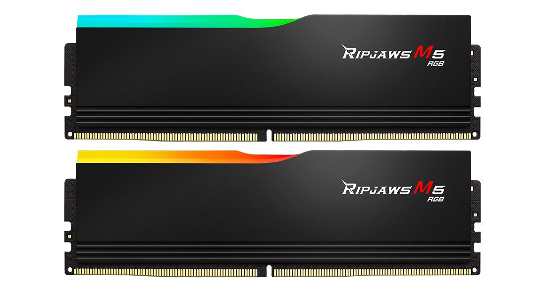 Memorie RAM G.SKILL Trident M5 RGB, 64GB, DDR5, 6400MHz, CL32, e zezë