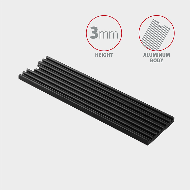 Ftohës pasiv AXAGON CLR-M2L3, për SSD M.2 2280, 3mm