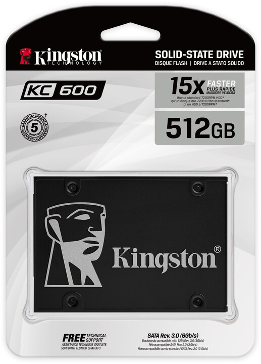 SSD Kingston format 2.5" 512GB