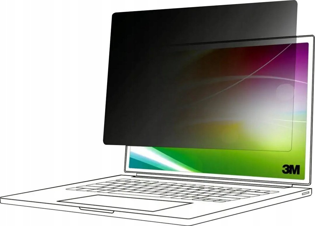 Filtër privatësie 3M Bright Screen, 14", Full Screen 16:9, për laptop