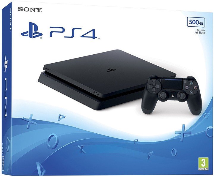 Konzolë Sony PlayStation 4 Slim, 500GB, e zezë