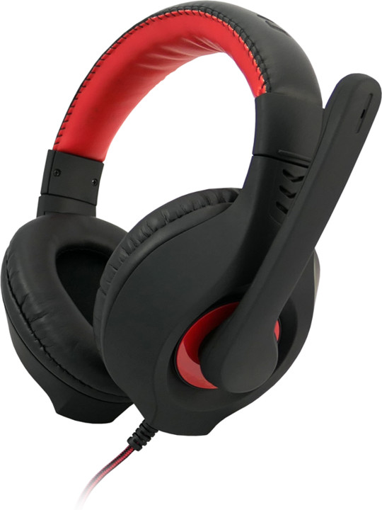 Kufje C-TECH Nemesis V2 GHS-14R, të zeza/ kuqe