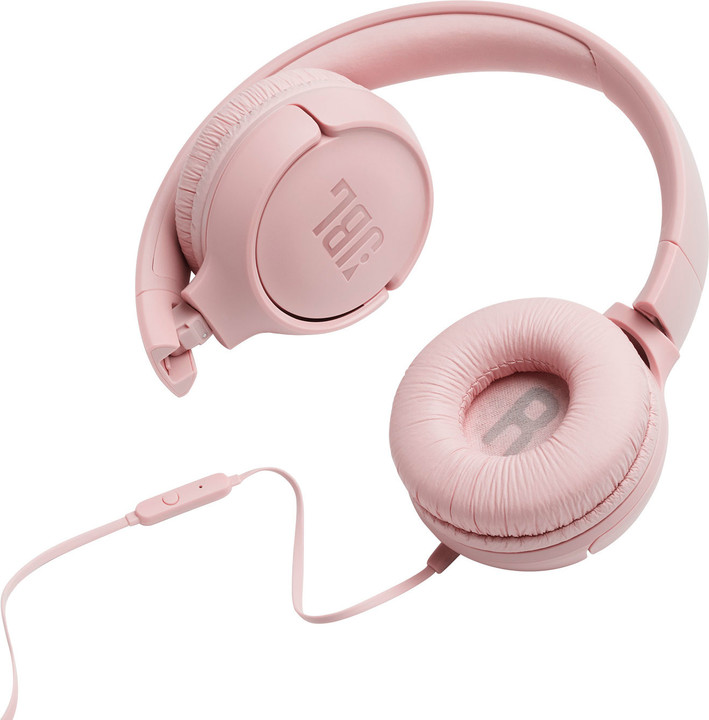 Kufje JBL T500, rozë