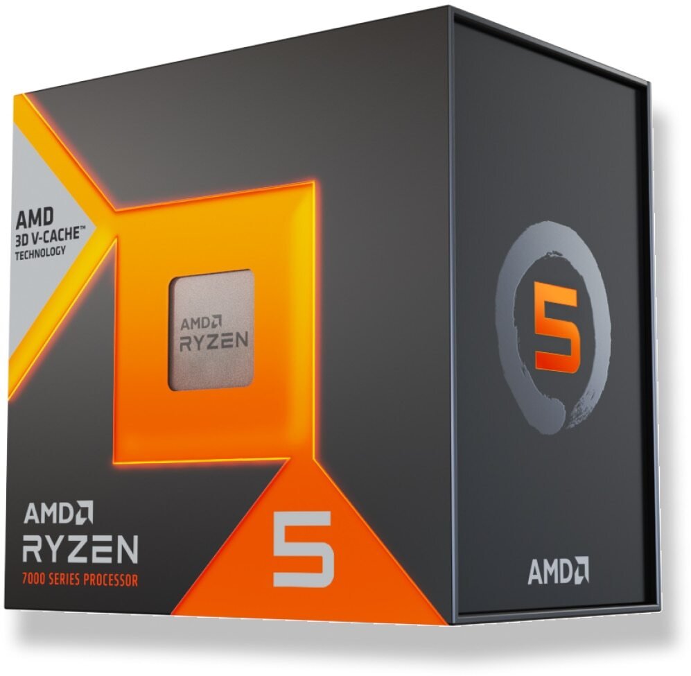 Procesor AMD Ryzen 5 7500X3D, 4 GHz, 6 bërthama 12 threads, socket AM5