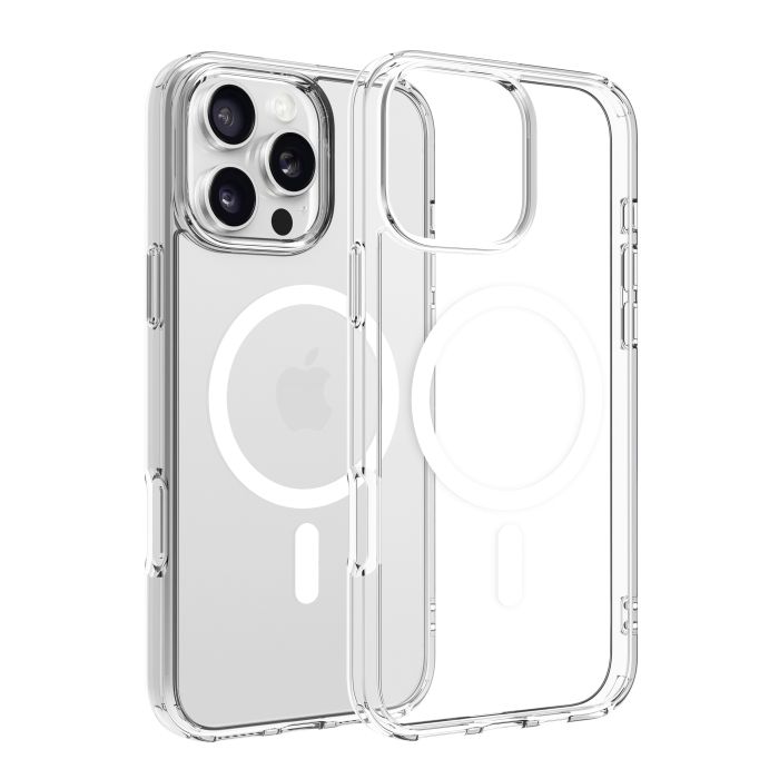 Dviced Magsafe iPhone 16 Pro Max Clear Case, White