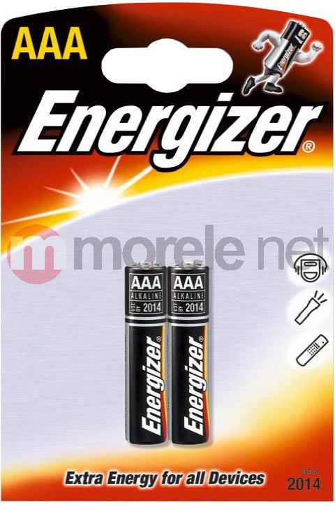 Bateri alkaline Energizer Alkaline Power AAA LR03, paketë 2 copë
