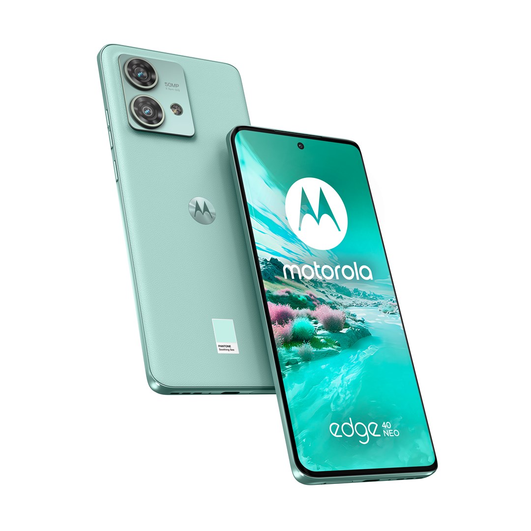 Celular Motorola Edge 40 Neo 5G, 6.5", 256GB, 12GB RAM, i gjelbër
