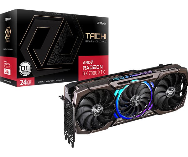 Kartelë grafike ASRock Radeon RX 7900 XTX Taichi OC 24GB GDDR6