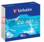 Disqe CD-R Verbatim, 700 MB, 52x, 10 copë