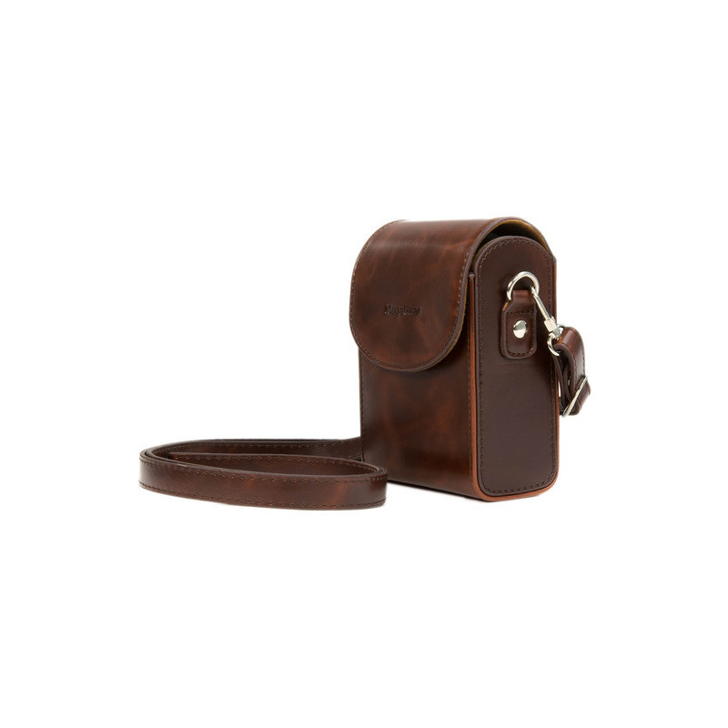 Leather Digital Camera Case Dark Brown