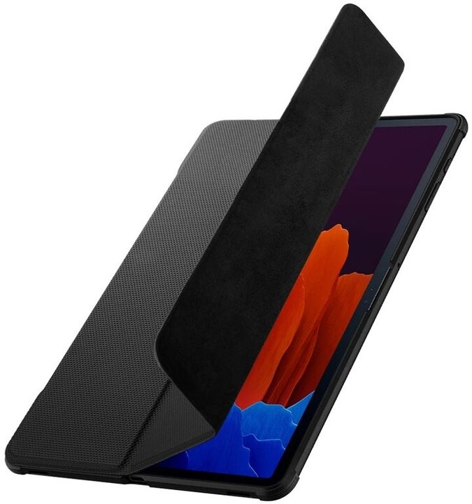 Spigen заштитна футрола Rugged Armor за Samsung Galaxy Tab S7+, црна