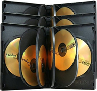 Kuti DVD MediaRange BOX35-8, 8 disqe, 27mm, e zezë, pako 3 copë