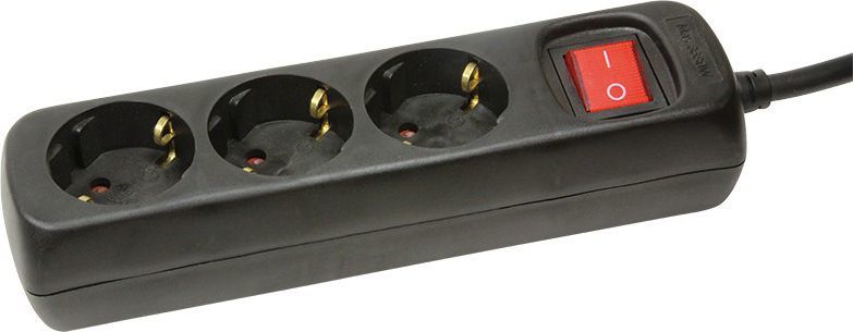 Kabllo zgjatëse LogiLink Socket, 3 priza + ndërprerës