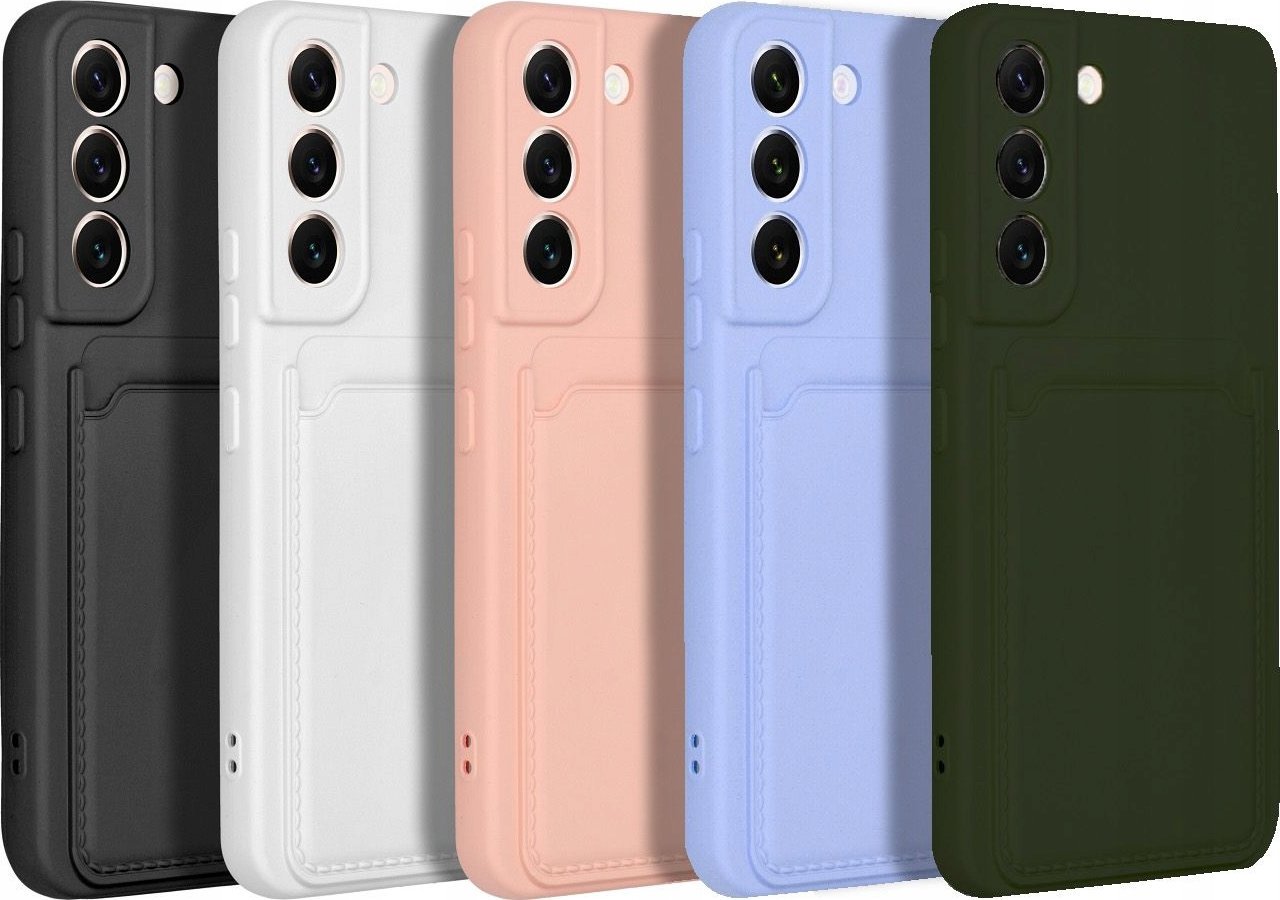 Set mbrojtës OEM Card Case për Samsung A14 5G 4G, silikoni, xham mbrojtës, jeshil