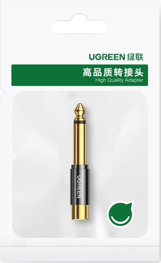 Adapter audio Ugreen AV169, Jack 6.35mm në RCA, i zi