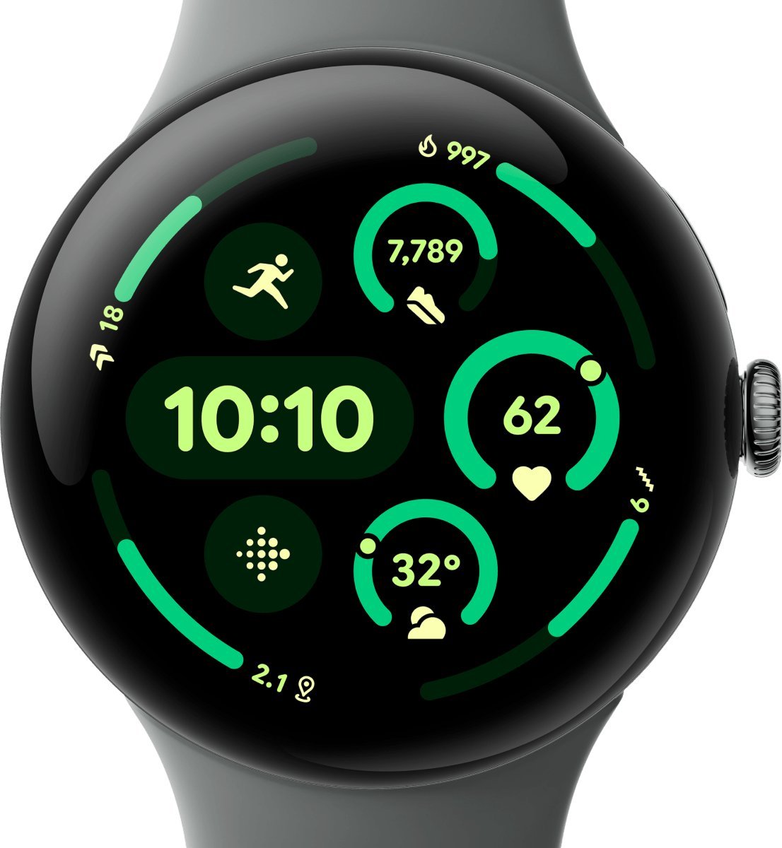 Ora e mençur Google Pixel Watch 3 WiFi, 45mm, Hazel